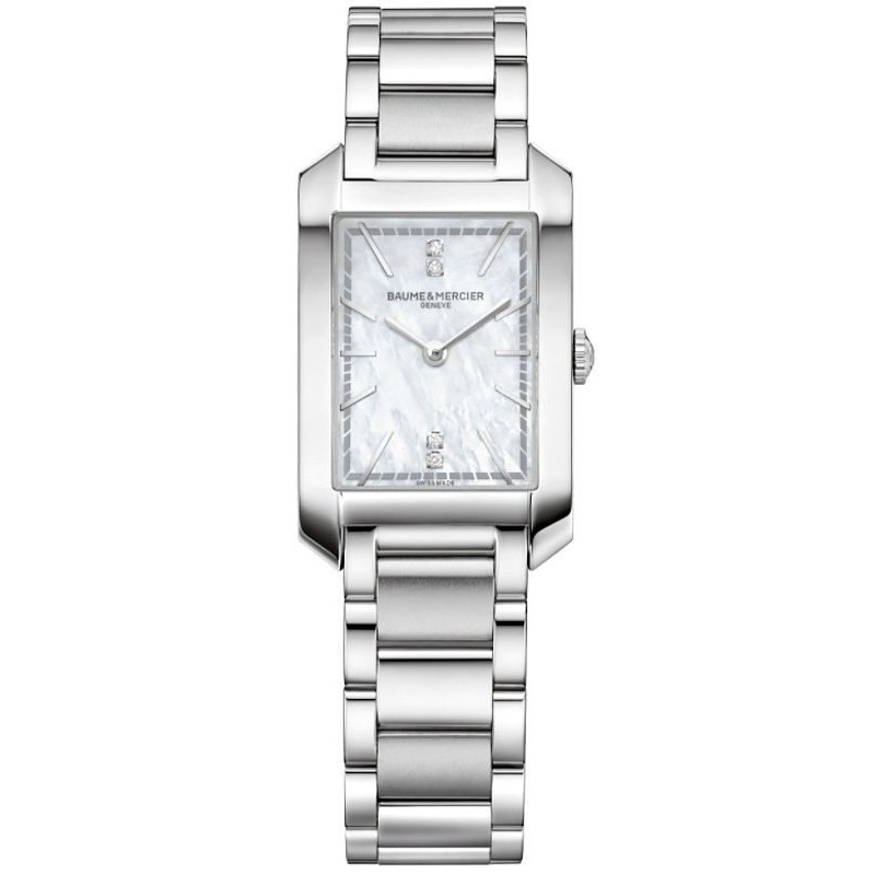 Baume et Mercier Hampton Quartz Diamond White Mother of Pearl Dial Ladies Watch 10474
