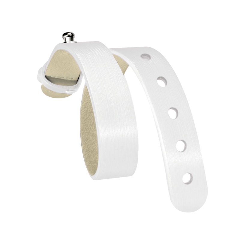 White Silk Calf Strap - For Steel Icon - Model 10-IW