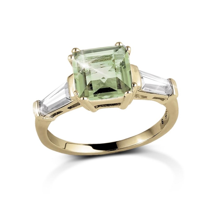 Decadence Gem Ring Green Amethyst 5