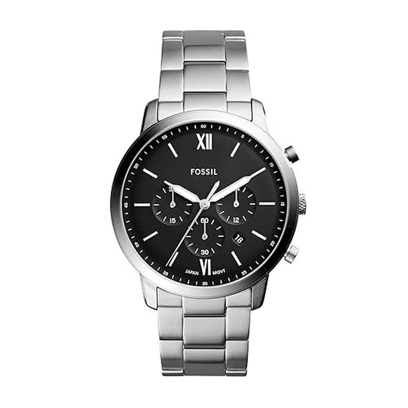 Fossil Neutra Chronograph Men's Watch FS5384 44 Black Stainless Steel