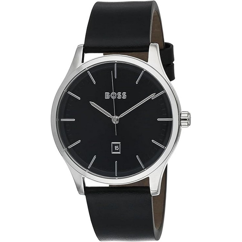 Hugo Boss REASON Men Watch, Analog 43 Black Stainless Steel