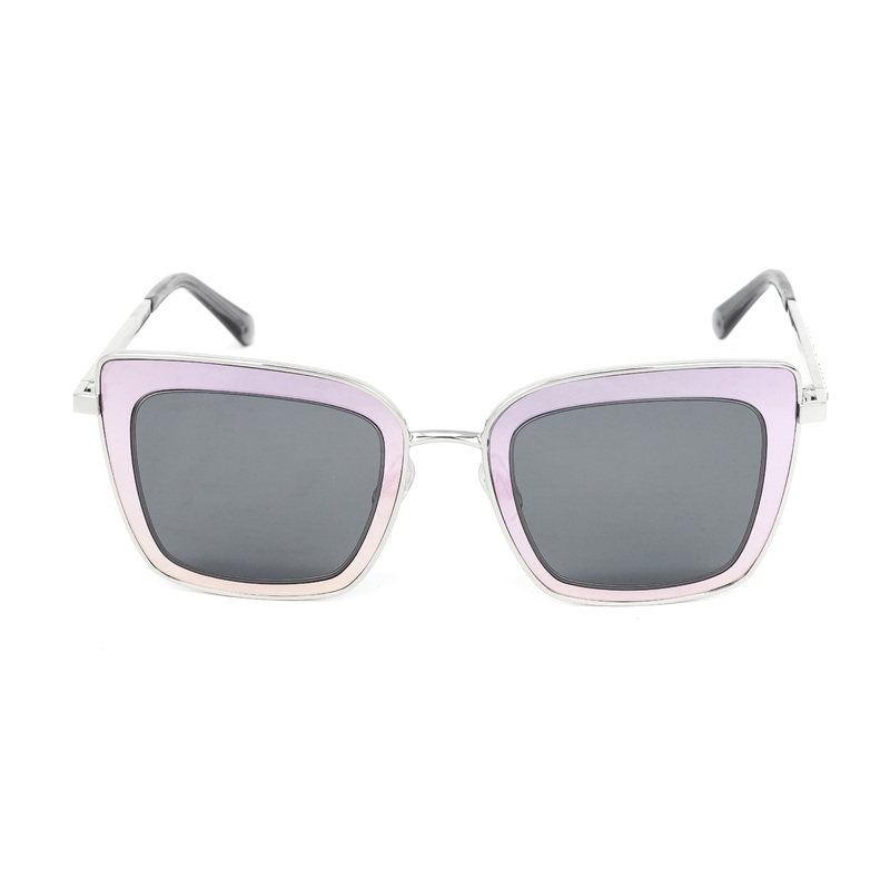 Swarovski Women's Sunglasses Square Cat Eye Mirror Pink SK0198/S 16A