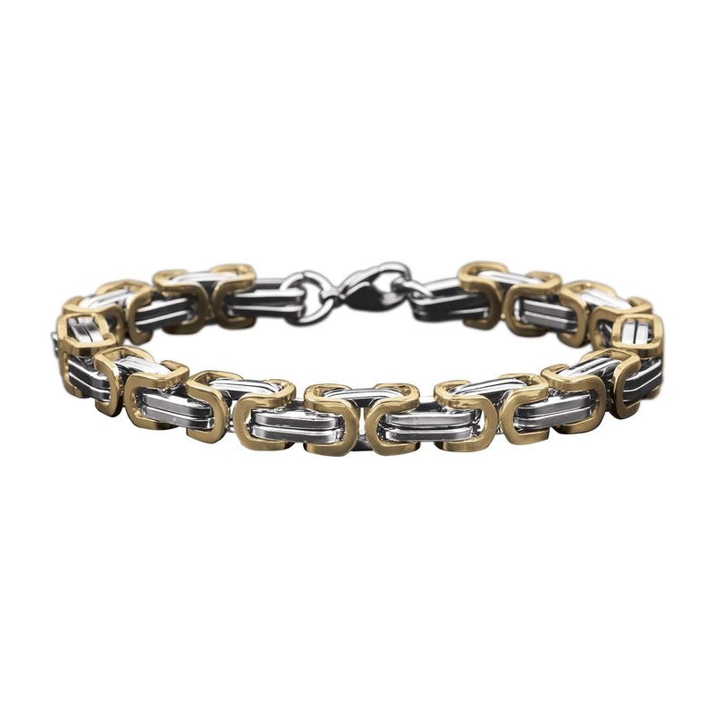 Two-Tone Byzantine Bracelet