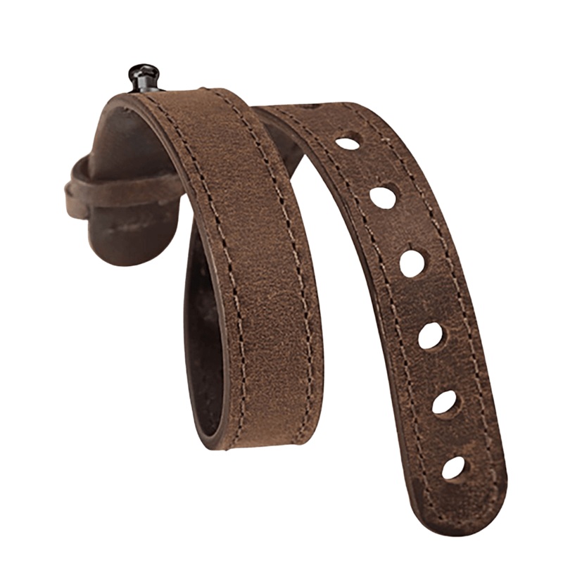 XL Brown Calf Assolutamente Strap - For Black Plated Icon - Model 10-CABRSTXLBP