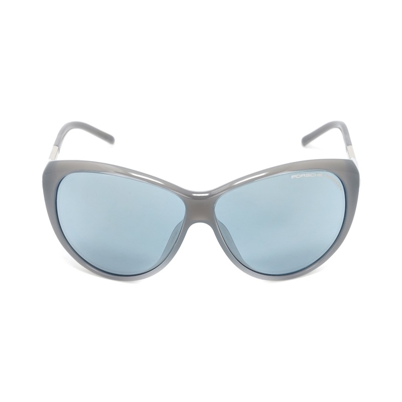 Porsche Design Ladies Sunglasses Oversized Cat Eye Grey P8602 D