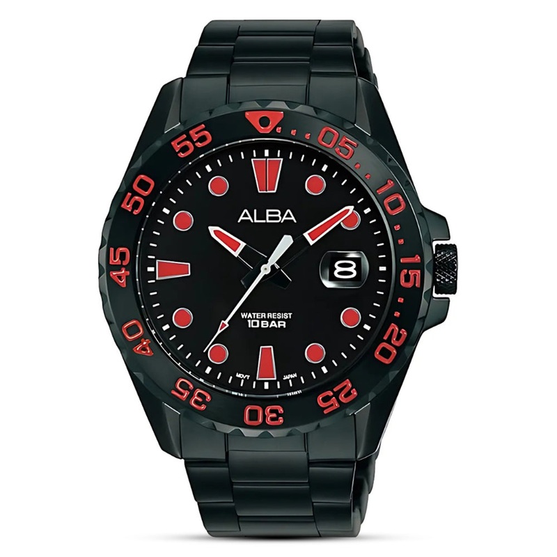 Alba AS9N29X SportActive Black Men's Quartz Watch| Time Access Store