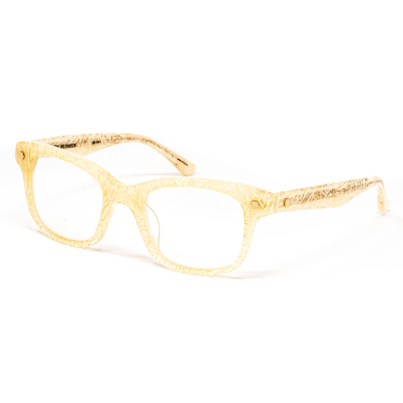 Matthew Williamson x Linda Farrow Marbled Yellow Eyeglasses MW118C2OPT