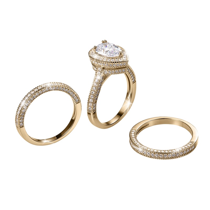 Peardrop Bridal Ring 5
