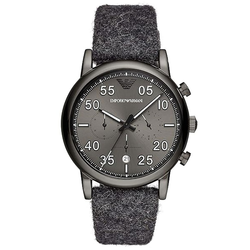 Emporio Armani Luigi Chronograph Quartz Gray Dial Men's Watch AR11154 43 Grey Stainless Steel