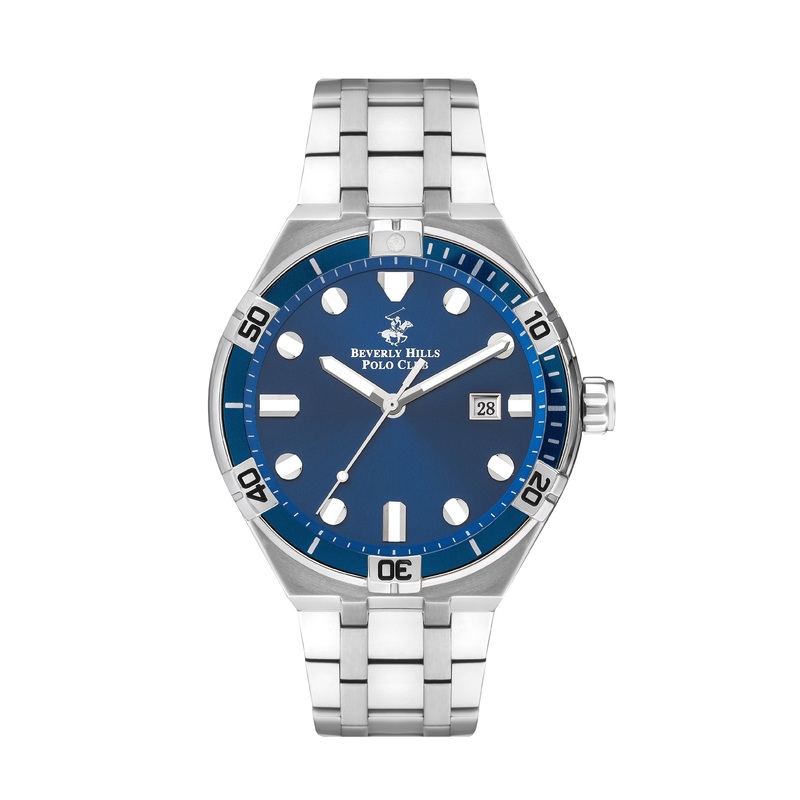 BEVERLY HILLS POLO CLUB Mens Blue Dial Analog Watch  BP3404X.390