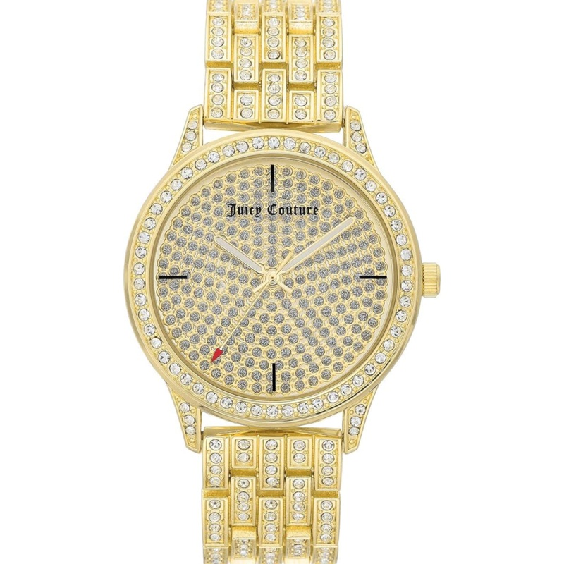 Juicy Couture Women's Watch JC/1138PVGB - Glamorous Gold with Pave Details 38 Gold Stainless Steel