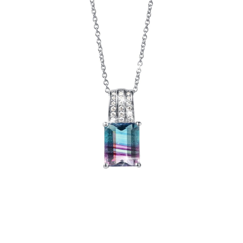 Ripple Fluorite Pendant