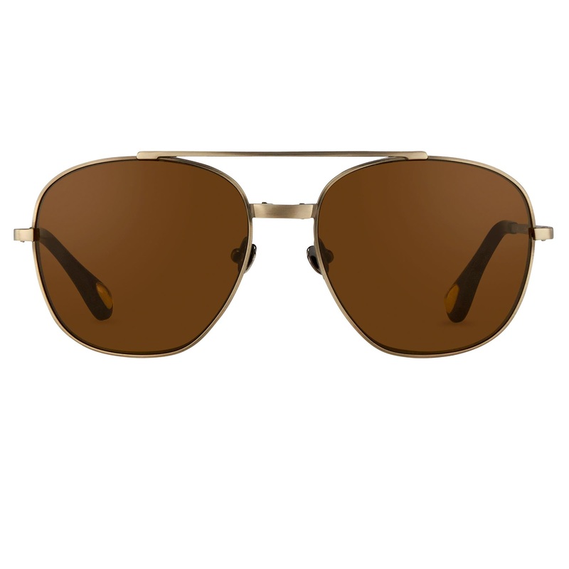 Ann Demeulemeester Men's Sunglasses  Brown AD12C3SUN
