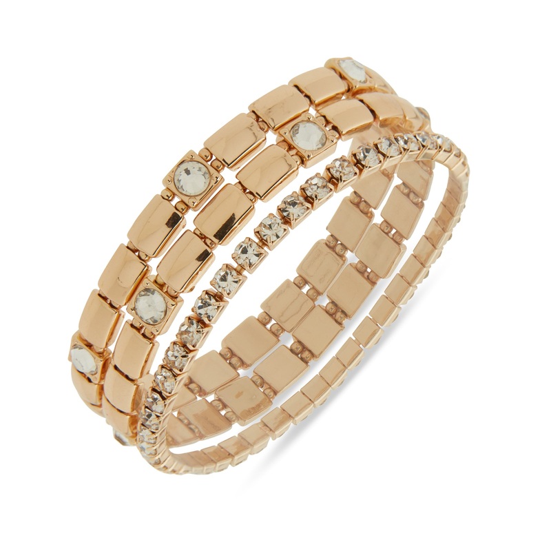 Nine West 19B00885 Bracelet Crystal Gold & Crystal Bracelet