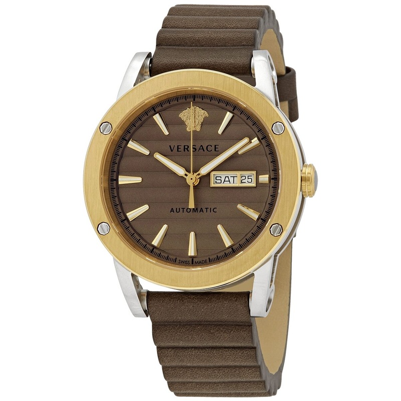 Versace Theros Automatic Brown Dial Men's Watch VEDX00219