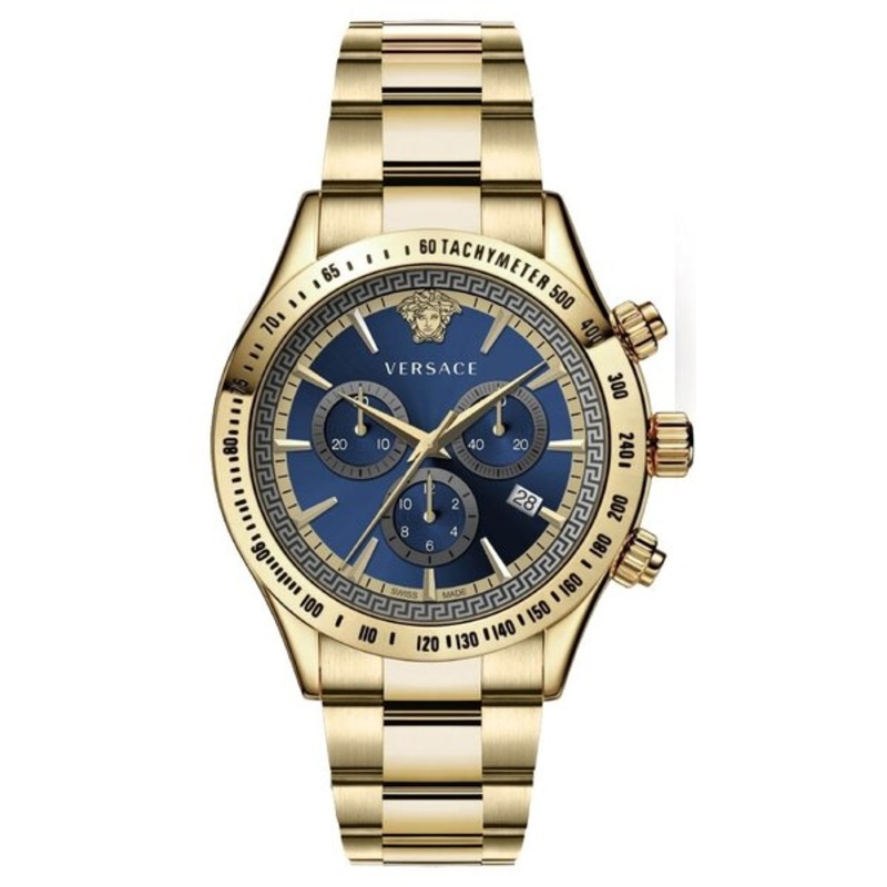 Versace Chronograph Blue Dial Classic Men's Watch VEV700619
