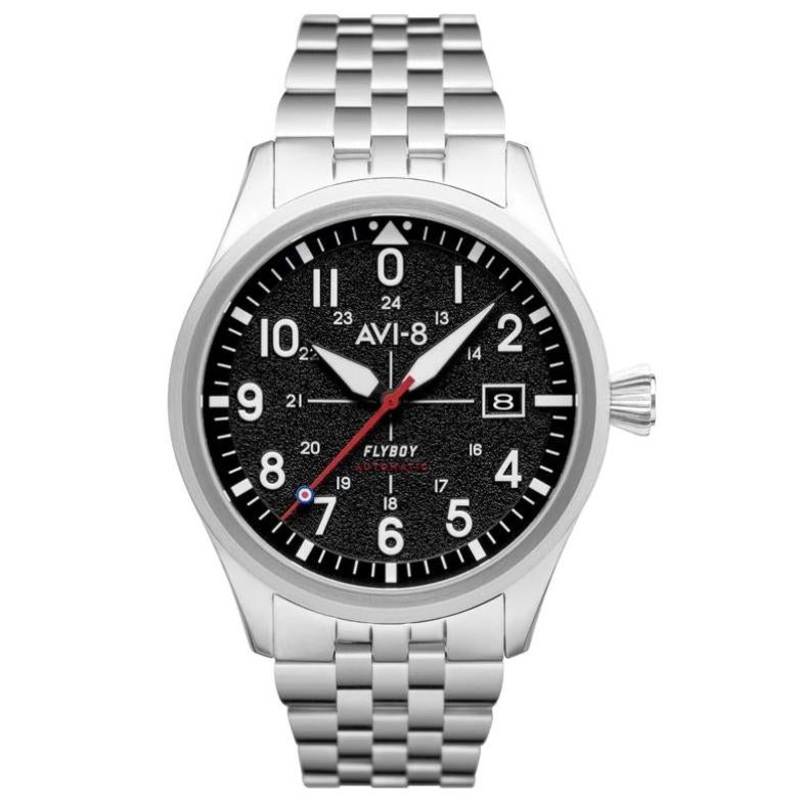 AVI-8 Men's Black Flyboy Automatic Watch AV-4075-11