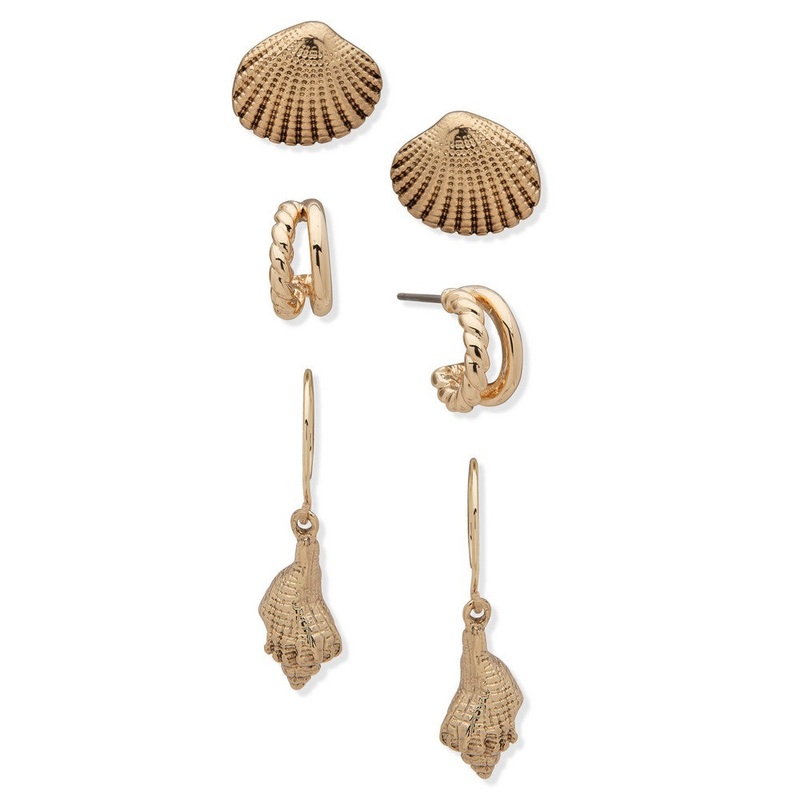 60561842 - Anne Klein Earring Set Gold metal Earring set
