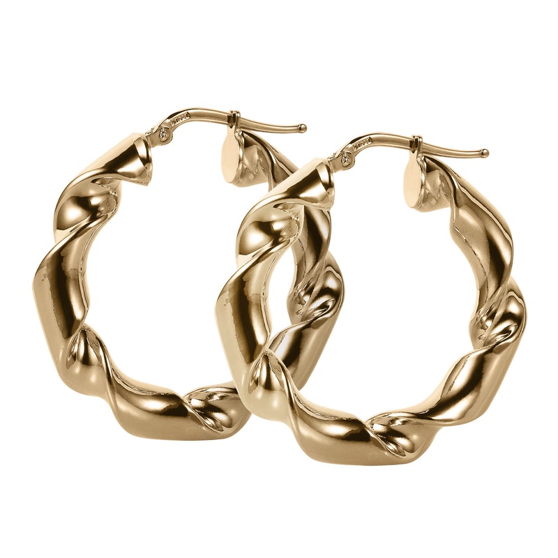 Twist Creole Earrings