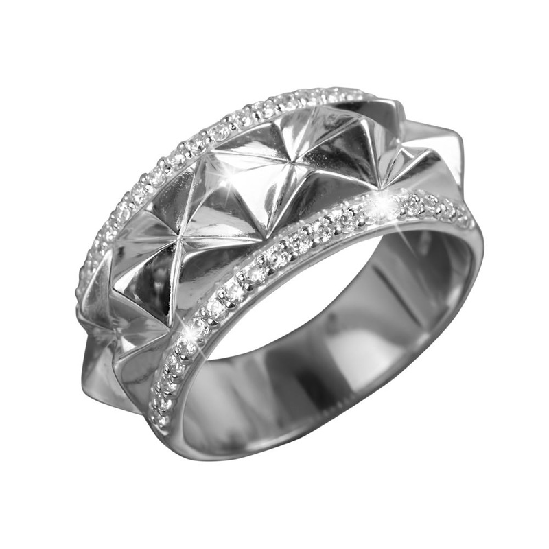 Luxor Rhodium Ring 5