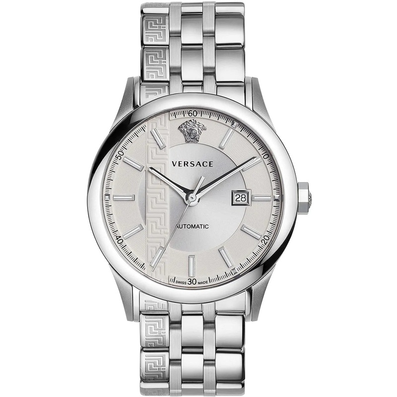 Versace Men's Watch Aiakos 44mm Automatic White Bracelet V18040017