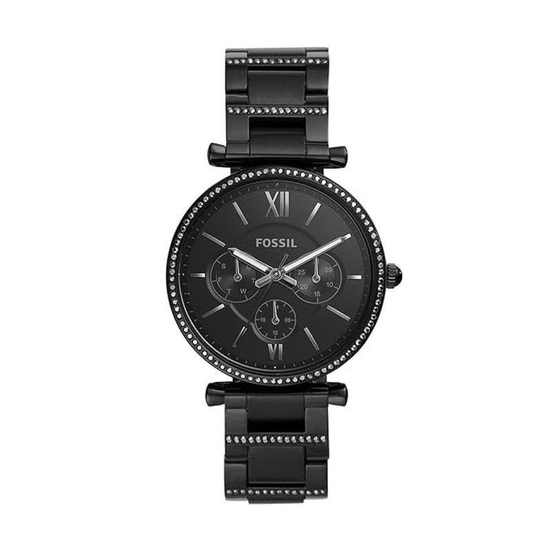 Fossil ES4543 Analog Black Dial Women's Watch-ES4543 38 Black Stainless Steel