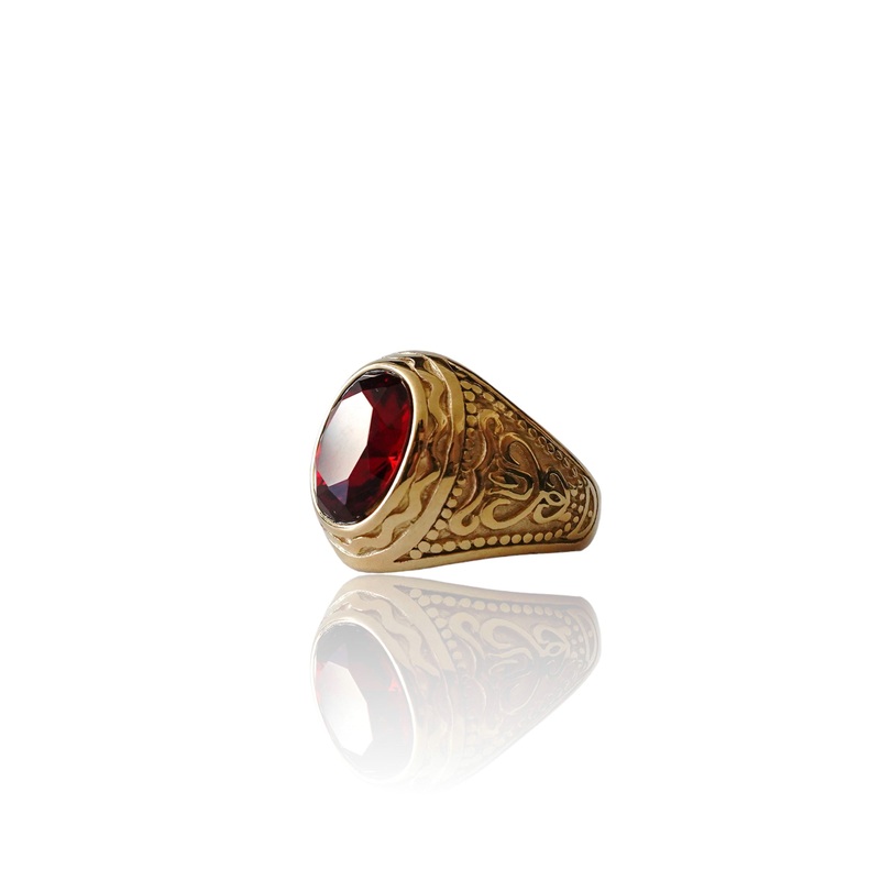 Big Daddy Wine Hercules Gold Ring 8