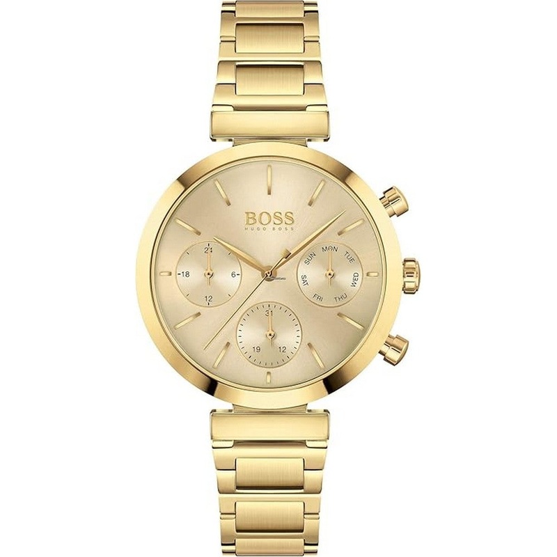 Hugo Boss Flawless Analogue Quartz Gold Stainless Steel Strap Women's Watch 1502532 36 Gold Stainless Steel