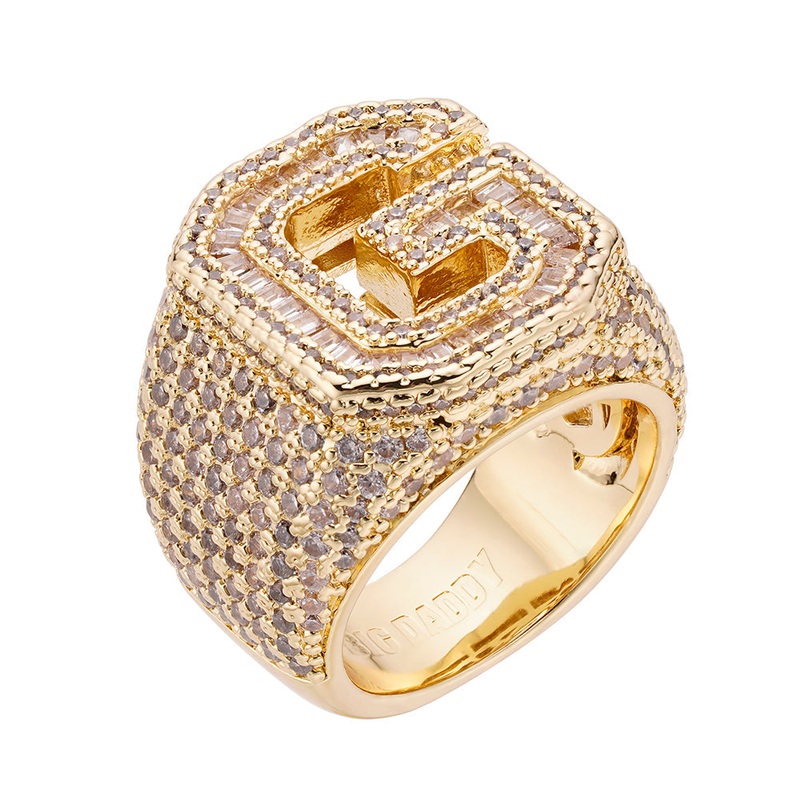 Big Daddy Top G Iced Out Baguette Diamond Ring 8