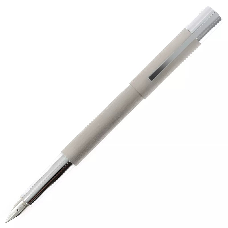 051 LAMY FP scala brushed F +T10bl +Konv Rondo EANex Brushed Fountain Pen Fine