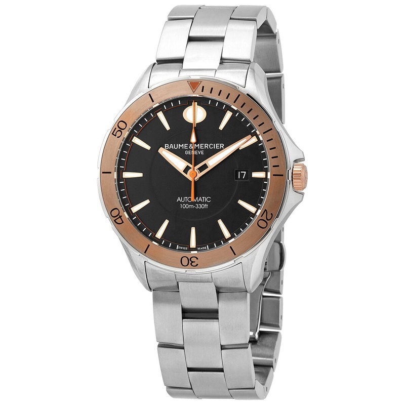 Baume et Mercier Clifton Automatic Black Dial Men's Watch A10423