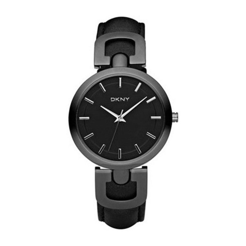 DKNY Women's Watch NY4946 - Refined Rose Gold and Black 36 Black Stainless Steel