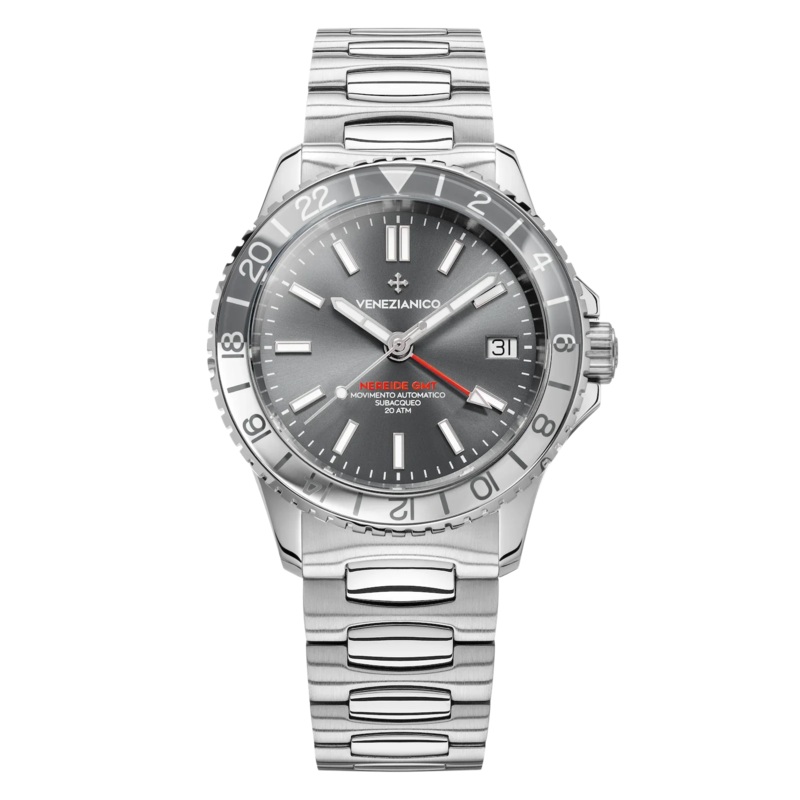 Venezianico Automatic Watch Nereide GMT Grey 3521501C