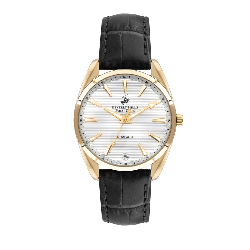 BEVERLY HILLS POLO CLUB Womens Leather Strap Quartz Watch  BP3339X.130