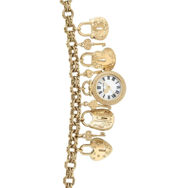 Anne Klein White Dial Ladies Watch AK/3460GPCH