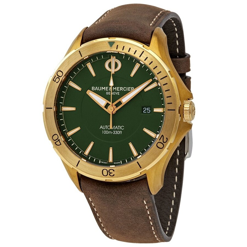 Baume et Mercier Clifton Club Bronze Automatic Green Dial Men's Watch 10503