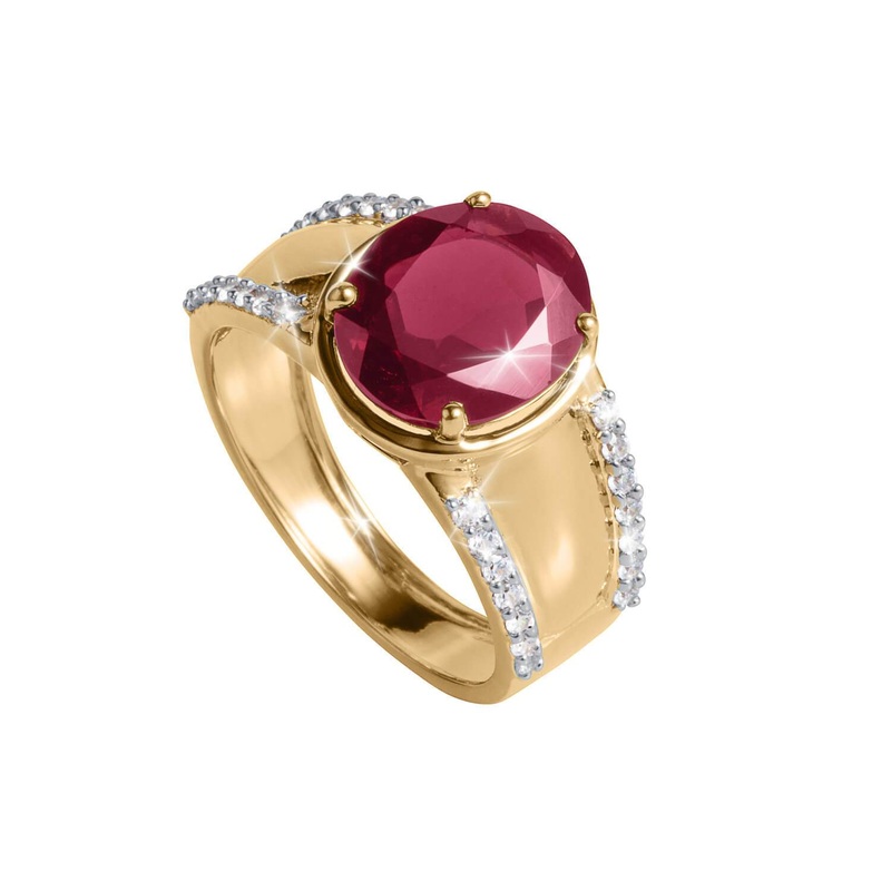 Garnet Voyage Men's Ring 12
