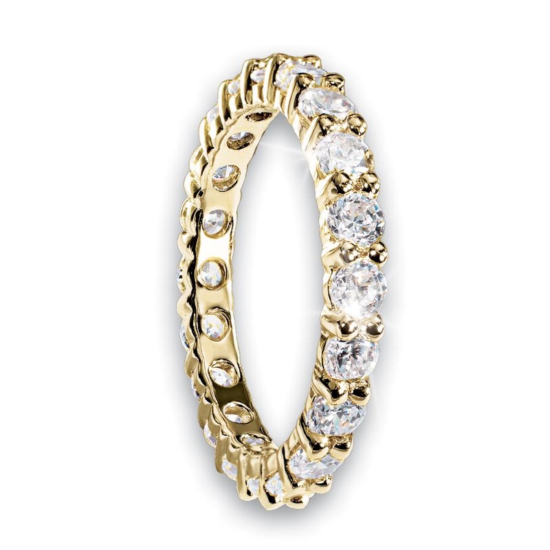 Gold Millionaire Tennis Eternity Ring 5
