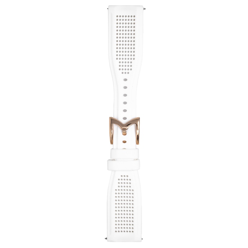 Gag Milano Manuale 48mm Mesh Silicone White Watch Strap