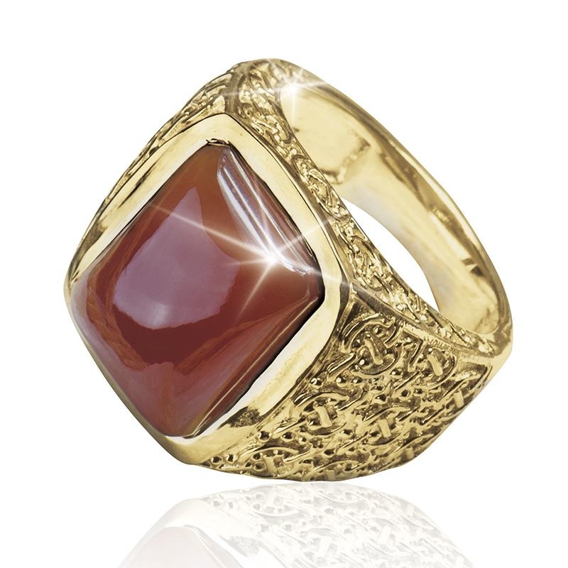 Harley Red Agate Ring 14