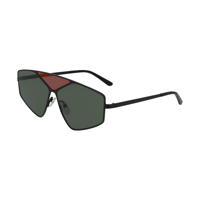 Karl Lagerfeld Women's Sunglasses Angular Pilot Black/Burgundy KL311S 001