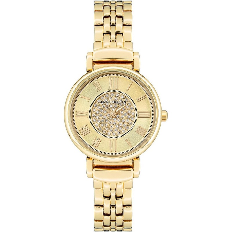 Anne Klein AK/3872CHGB Ladies Watch 30 Gold Stainless Steel