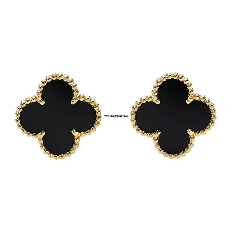 Van Cleef & Arpels Vintage Alhambra Earring Onyx