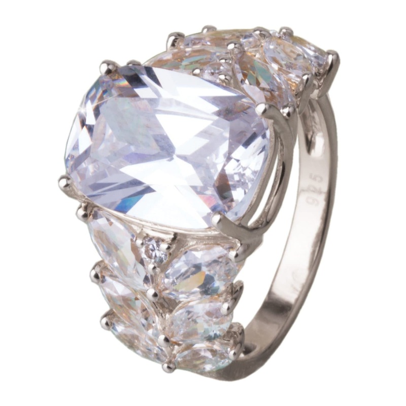 Claudette Rhodium Ring 5