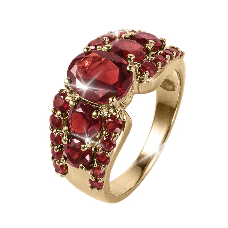 Garnet Shimmer Ladies Ring 8
