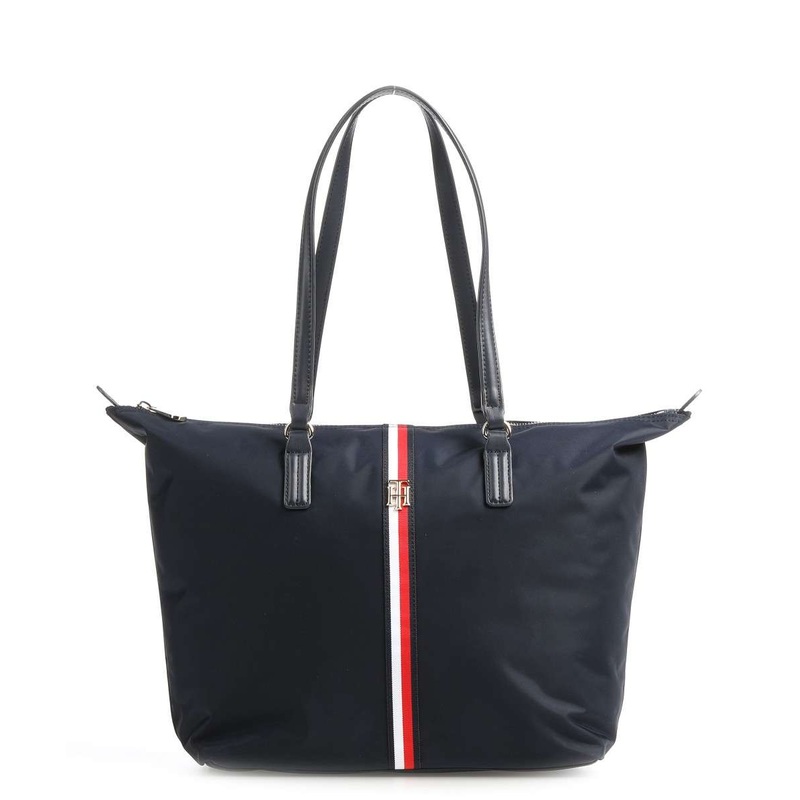 Tommy Hilfiger Poppy Tote Bag Nylon Navy  AW0AW11368