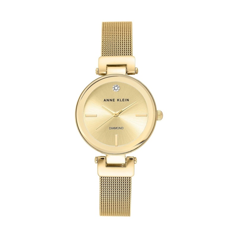 Anne Klein AK/3034CHGB Ladies Watch 26 Gold Stainless Steel