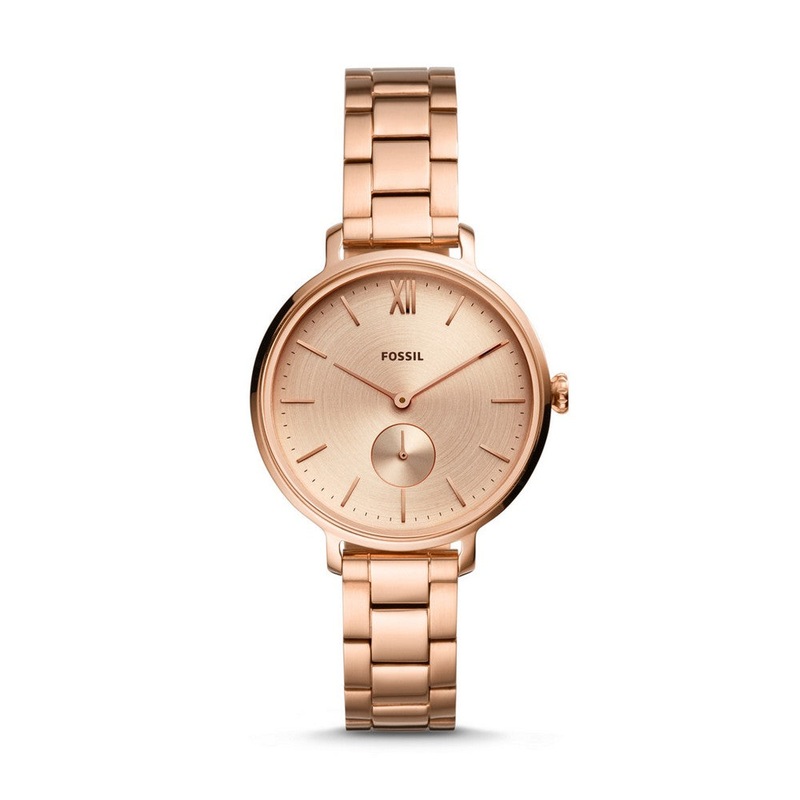 Fossil ES4571 Kayla Three-Hand Gold-Tone Stainless Steel Watch 36 Gold Stainless Steel