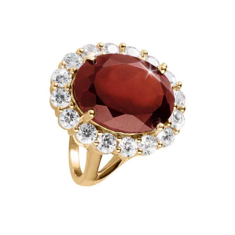 Garnet Glow Ladies Ring 5