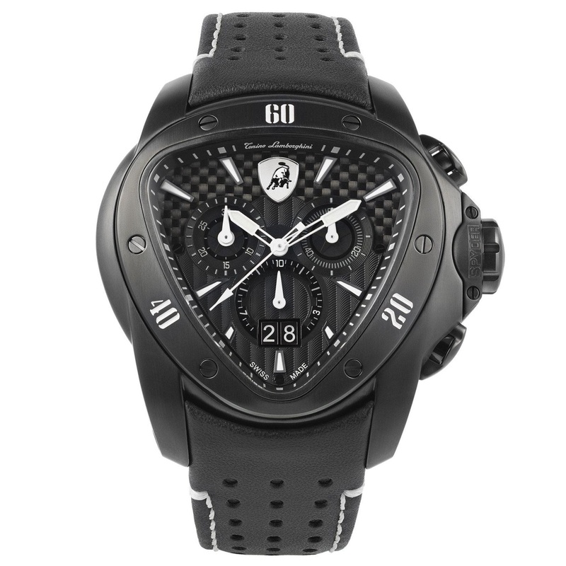Tonino Lamborghini T9SD Men's Black Spyder Chronograph Watch